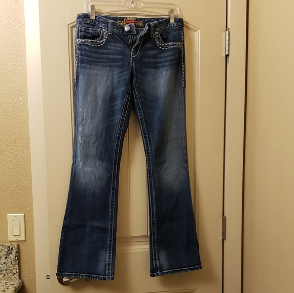 🤩 Cute Boot-cut Jeans 👖 LOW RISE! - Picture 2 of 8